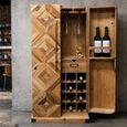 Fir Wood 2 Door Wine Cabinet thumbnail