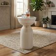 Bar Table - Round - Off White - Acrylic and Foldable Paper