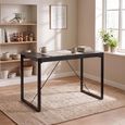 Norris Bar Table - Charcoal - Rustic Mango Wood