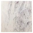 Carlten Bistro Table - Square - White and Black - Marble and Metal