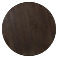 Harper Bar Table - Round - Smoked Charcoal - Oak and Marble