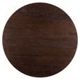 Willow Bistro Table - Round - Cone Base - Dark Brown - Mango Wood