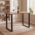 Bar Table - U Shape Leg - Mango Wood and Metal