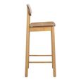 Barlow Barstool - Set of 2 - Oak - with Back