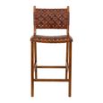 Clearance - Perugia Counter Chair - Brown Leather - FSS16541