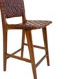 Clearance - Perugia Counter Chair - Brown Leather - FSS16541