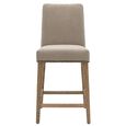 Clearance - Rex Barstools - Set of 2 - Grey Fabric with Back - A251