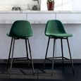 Copley Barstool - Set of 2 - Green Velvet - S025410UK