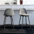 Copley Barstool - Set of 2 - Grey Velvet - S025412UK