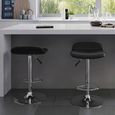 Ohio Barstool - Set of 2 - Black Leather - ABS249-BLK