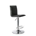 Colby Barstool - Set of 2 - Black Faux Leather - ABS1301-BLK