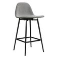 Copley Barstool - Set of 2 - Grey Velvet - S025412UK