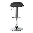 Ohio Barstool - Set of 2 - Black Leather - ABS249-BLK