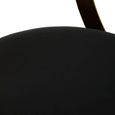 Azalea Barstool - Black Velvet Fabric with Gold Metal