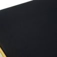 Azalea Barstool - Set of 2 - Black Velvet Fabric with Gold Metal