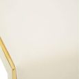 Azalea Barstool - Set of 2 - Ivory Fabric with Gold Base