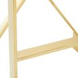 Azalea Barstool - Set of 2 - Ivory Fabric with Gold Base