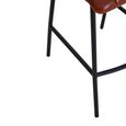Buffalo Bar Chair - Tan - Leather with Black Metal