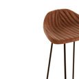 Buffalo Barstool - Set of 2 - Brown - Leather