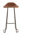 Buffalo Barstool - Set of 2 - Light Brown - Leather