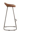 Buffalo Barstool - Set of 2 - Light Brown - Leather