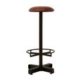 Buffalo Barstool - Set of 2 - Round - Brown - Leather