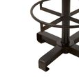 Buffalo Barstool - Set of 2 - Round - Light Brown - Leather