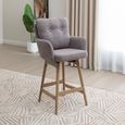 Cotswold Counter Stool - Set of 2 - Blush Granite - Fabric and Wood