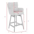 Cotswold Counter Stool - Set of 2 - Blush Pink - Fabric and Wood