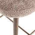 Delphine Barstool - Lovely Nature and Gold - Fabric and Metal