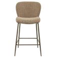 Odarby Counter Stool - Brown Tweed - Fabric and Metal