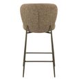 Odarby Counter Stool - Brown Tweed - Fabric and Metal