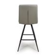 Nobo Swivel Bar Stool - Set of 2 - Truffle - Faux Leather