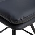 Nobo Swivel Counter Stool - Set of 2 - Black - Faux Leather