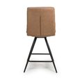 Nobo Swivel Counter Stool - Set of 2 - Tan - Faux Leather