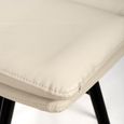 Nobo Swivel Counter Stool - Set of 2 - Taupe - Faux Leather