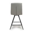 Nobo Swivel Counter Stool - Set of 2 - Truffle - Faux Leather