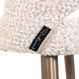 Delphine Cream Fabric Counter Stool with Back