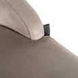 Bolton Khaki Fabric and Brushed Gold Barstool with Back (Set of 2)