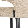 Taylor Beige Barstool with Black Legs