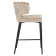 Taylor Beige Counter Stool with Black Legs
