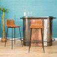 2 x Erlangen Barstools Tan Vintage Leather thumbnail