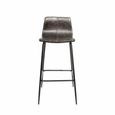 2 x Erlangen Barstools Grey Vintage Leather thumbnail 2