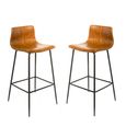 2 x Erlangen Barstools Tan Vintage Leather thumbnail 5