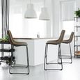 2 x Fremont Barstools Chestnut Vintage Leather thumbnail 3