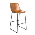 2 x Fremont Barstools Tan Vintage Leather thumbnail 2