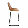 2 x Fremont Barstools Tan Vintage Leather thumbnail 3