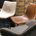 2 x Fremont Barstools Tan Vintage Leather thumbnail 4