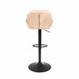 2 x Hawai Barstools Gas Lift Oyster Natural Fabric thumbnail 4