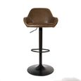 2 x Hawai Barstools Gas Lift Chestnut Vintage Leather thumbnail 2